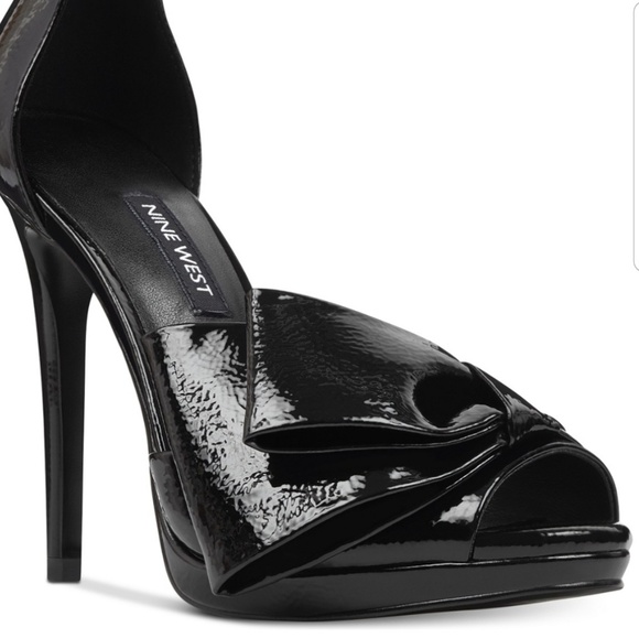 New nine west women's black dress sandals sz 6 1/2 - Picture 6 of 8